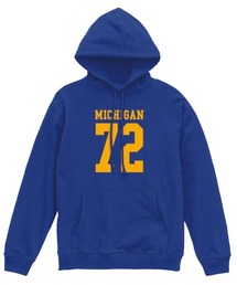 Ol' Basics(オール・ベーシックス) プルパーカー スウェット MICHIGAN ロゴ ナンバリング プリント 裏毛 トップス メンズ ユニセックス
