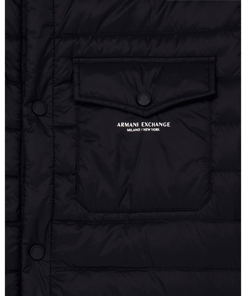 ARMANI EXCHANGE(アルマーニエクスチェンジ)の「【A|X アルマーニ エクスチェンジ】シャツカラー ダウンジャケット(ZOZO限定カラー含)(ダウンジャケット/コート・メンズ・ダークネイビー/ブラック・X-SMALL/X-LARGE/SMALL/MEDIUM/LARGE)」の3枚目の写真
