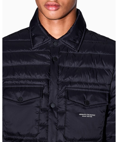 ARMANI EXCHANGE(アルマーニエクスチェンジ)の「【A|X アルマーニ エクスチェンジ】シャツカラー ダウンジャケット(ZOZO限定カラー含)(ダウンジャケット/コート・メンズ・ダークネイビー/ブラック・X-SMALL/X-LARGE/SMALL/MEDIUM/LARGE)」の13枚目の写真