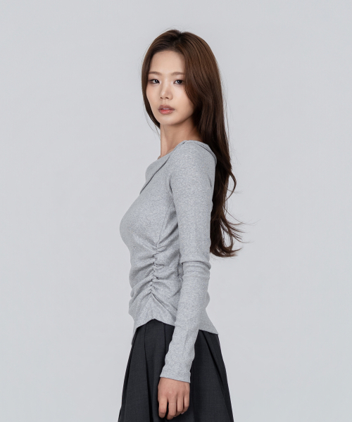 PHOS333(フォースサンサンサン)の「W One オフショルダー長袖(Tシャツ/カットソー・レディース・その他・FREE)」の2枚目の写真