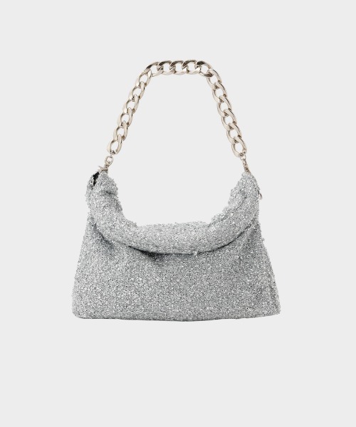 グリッターシルバー クラッチバッグ グリッタークラッチBAG（クラッチバッグ）｜CINOH（チノ）の