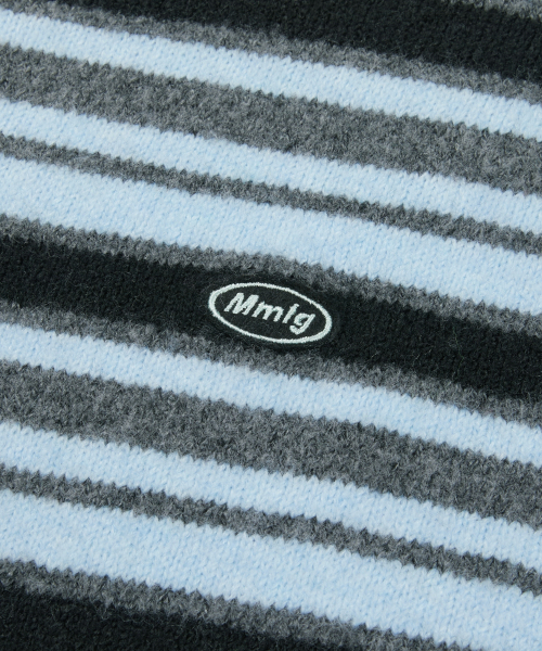 MMLG（エムエムエルジー）の「AURORA STRIPE KNIT (BLACK)（ニット/セーター・レディース・その他・LARGE/SMALL/MEDIUM/X-LARGE）」の5枚目の写真