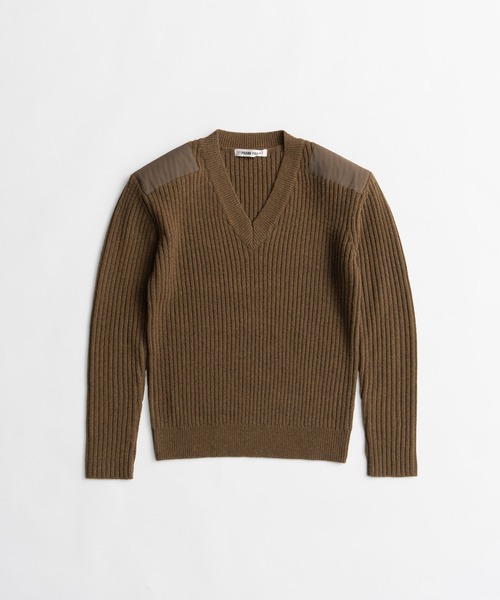 PRANK PROJECT(プランクプロジェクト)の「【2026Winter Pre-Order】ショルダーパッチVネックリブニット / Shoulder Patch V-Neck Rib Knit(ニット/セーター・レディース・アイボリー/ブラウン/グレー・FREE)」の16枚目の写真