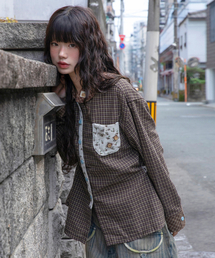 RuNaKi'Hu'（ルナキフ）の「WXTS017 ヌイアト チェック シャツ (ブラウン)（シャツ/ブラウス）」