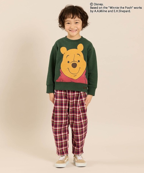 F.O.KIDS（エフオーキッズ）の「F.O.KIDS/エフオーキッズ ディズニーキャラクター Pooh 4色2柄トレーナー プーさん 子供服 通園 かわいい おでかけ カジュアル 2026秋冬 秋服 冬服（スウェット・キッズ・レッド/グリーン/アイボリー/キャメル・130/140/150/160）」の19枚目の写真