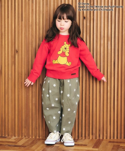 F.O.KIDS（エフオーキッズ）の「F.O.KIDS/エフオーキッズ ディズニーキャラクター Pooh 4色2柄トレーナー プーさん 子供服 通園 かわいい おでかけ カジュアル 2026秋冬 秋服 冬服（スウェット・キッズ・レッド/グリーン/アイボリー/キャメル・130/140/150/160）」の11枚目の写真