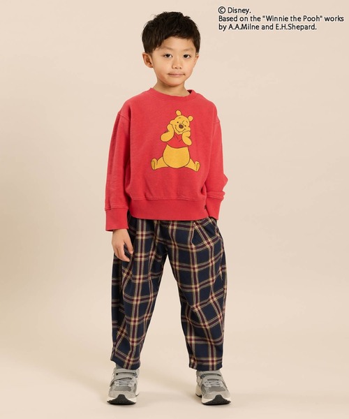 F.O.KIDS（エフオーキッズ）の「F.O.KIDS/エフオーキッズ ディズニーキャラクター Pooh 4色2柄トレーナー プーさん 子供服 通園 かわいい おでかけ カジュアル 2026秋冬 秋服 冬服（スウェット・キッズ・レッド/グリーン/アイボリー/キャメル・130/140/150/160）」の9枚目の写真