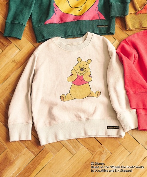 F.O.KIDS（エフオーキッズ）の「F.O.KIDS/エフオーキッズ ディズニーキャラクター Pooh 4色2柄トレーナー プーさん 子供服 通園 かわいい おでかけ カジュアル 2026秋冬 秋服 冬服（スウェット・キッズ・レッド/グリーン/アイボリー/キャメル・130/140/150/160）」の21枚目の写真