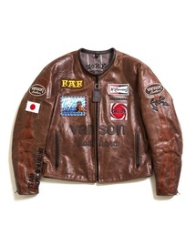 FAF（フェイク アス フラワーズ）の「Vanson Leather Moto Jacket（デニムジャケット）」