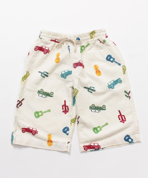 GLOBAL WORK（グローバルワーク）の「【ジュニア】プリペラプリントショーツ/714723（その他パンツ・キッズ・ホワイト系その他/ネイビー/カーキ/イエロー/ダークブルー/ホワイト/グリーン/レッド・SMALL/MEDIUM）」の2枚目の写真