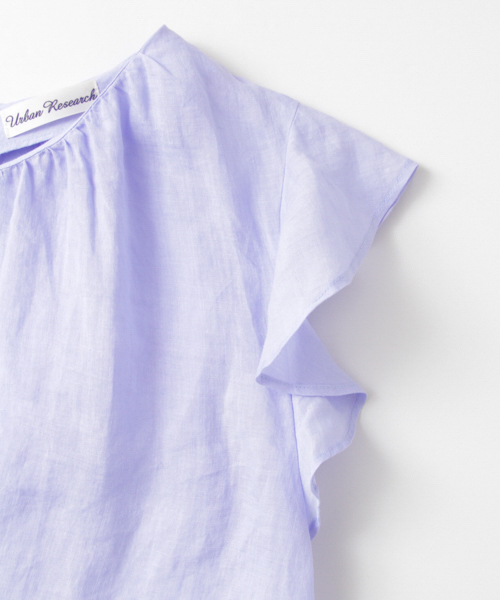 URBAN RESEARCH（アーバンリサーチ）の「UR ラミー袖フリルブラウス（シャツ/ブラウス・レディース・オフホワイト/サックスブルー/グリーン系その他・FREE）」の11枚目の写真