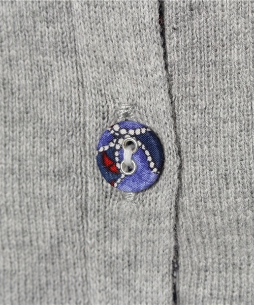 SHIPS KIDS（シップスキッズ）の「SHIPS KIDS:ソリッド/リバティ ショートスリーブ カーディガン(100～130cm)（カーディガン/ボレロ・キッズ・ホワイト/グレー/グリーン・100/120/110/130）」の8枚目の写真