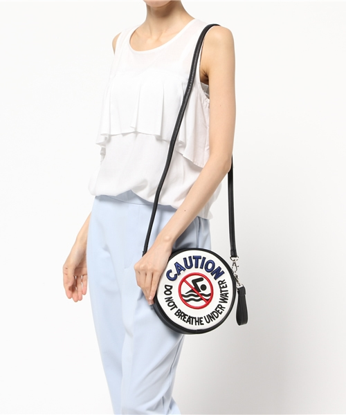 MOUSSY（マウジー）の「CAUTION POCHETTE（ショルダーバッグ・レディース・イエロー/ホワイト・FREE）」の6枚目の写真