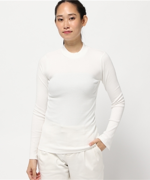 MOUSSY（マウジー）の「SLIT LONG SLEEVE TOPJ（Tシャツ/カットソー・レディース・ホワイト/ホワイト系その他/レッド系その他/ブラック・1/2）」の12枚目の写真