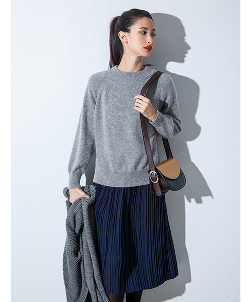 fifth（フィフス）の「ロングプリーツスカート（スカート・レディース・ブラック/グリーン/ボルドー/ホワイト/ネイビー/ベージュ・MEDIUM）」の6枚目の写真