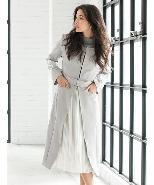 fifth（フィフス）の「ロングプリーツスカート（スカート・レディース・ブラック/グリーン/ボルドー/ホワイト/ネイビー/ベージュ・MEDIUM）」の21枚目の写真