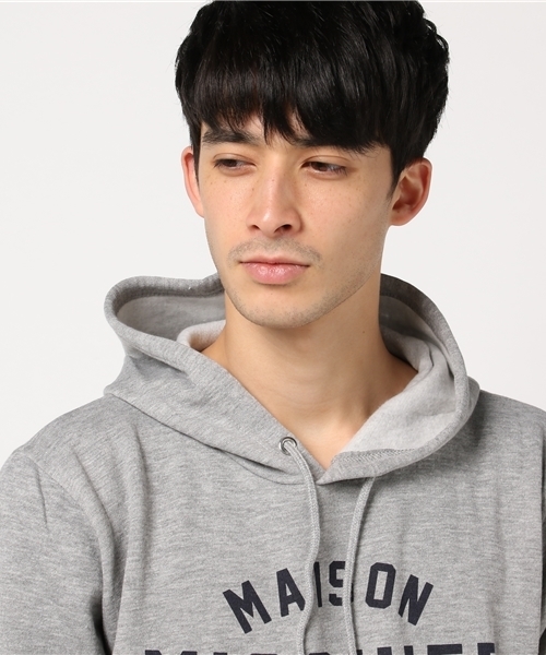 ARCADE(アーケード)の「暖か裏起毛カレッジロゴプルパーカー(パーカー・メンズ・ワインレッド/ライトブラック/ホワイト/ネイビー/杢グレー/ブラック/カーキ/オフホワイト/グレー・L/M/LL)」の14枚目の写真