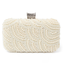 フロントパールスクエアクラッチパーティーバッグ 結婚式 パーティー お呼ばれ オケージョン