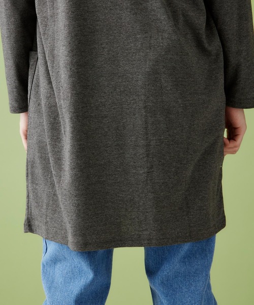 MONO-MART（モノマート）の「ロング丈 ガウン カーディガン フライス編み コーディガン（カーディガン/ボレロ・メンズ・ライトベージュ/ブラック/オリーブ/ダークブラウン/グレー/チャコール/ネイビー/オートミール/ブルーグリーン/ブラウン系その他/ピンク/ベージュ系その他・FREE）」の17枚目の写真