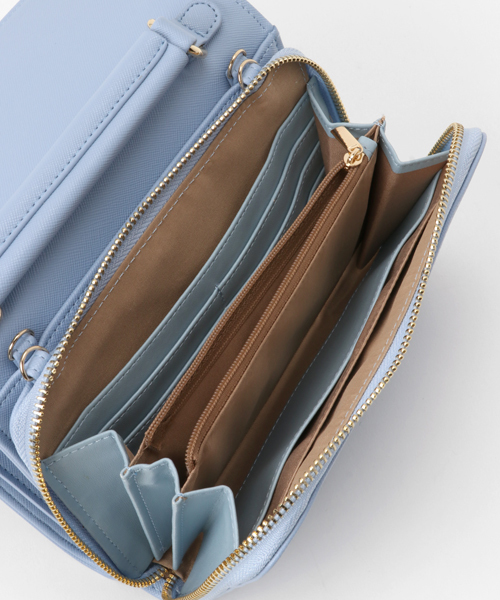 NATURAL BEAUTY BASIC（ナチュラルビューティーベーシック）の「 【VERY 7月号掲載】パーソナルマルチショルダーバッグ（ショルダーバッグ・レディース・ホワイト系その他/ベージュ/ブルー・ﾌﾘ-）」の9枚目の写真