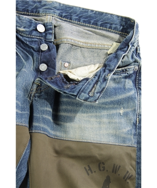 HYSTERIC GLAMOUR（ヒステリックグラマー）の「SP加工デニム×アーミーサテンロールアップクロップドPT（その他パンツ・メンズ・インディゴブルー・28inch/30inch/32inch）」の6枚目の写真