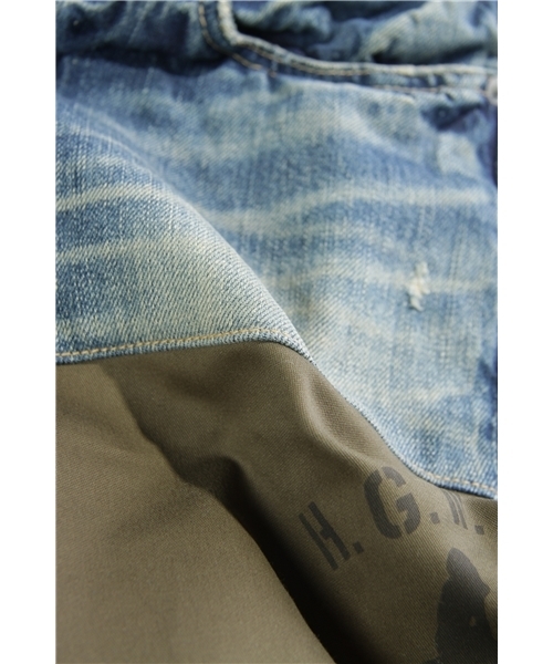 HYSTERIC GLAMOUR（ヒステリックグラマー）の「SP加工デニム×アーミーサテンロールアップクロップドPT（その他パンツ・メンズ・インディゴブルー・28inch/30inch/32inch）」の11枚目の写真