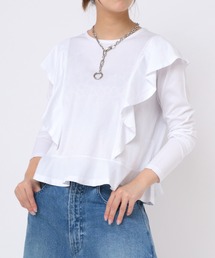M0657 フリルロングスリーブTEE