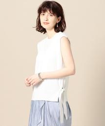BEAUTY&YOUTH UNITED ARROWS | BY 7ゲージ サイドリボンノースリーブニット(ニット/セーター)