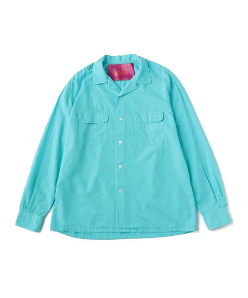 UNITED ARROWS & SONS(ユナイテッドアローズアンドサンズ)の「UNITED ARROWS & SONS(ユナイテッドアローズ&サンズ)CUP/CTN OPEN O/D ◆(シャツ/ブラウス・メンズ・オレンジ/ターコイズブルー・LARGE/X-LARGE/SMALL/MEDIUM)」の1枚目の写真