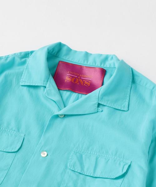 UNITED ARROWS & SONS(ユナイテッドアローズアンドサンズ)の「UNITED ARROWS & SONS(ユナイテッドアローズ&サンズ)CUP/CTN OPEN O/D ◆(シャツ/ブラウス・メンズ・オレンジ/ターコイズブルー・LARGE/X-LARGE/SMALL/MEDIUM)」の4枚目の写真