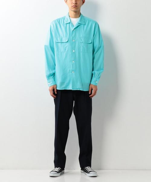 UNITED ARROWS & SONS(ユナイテッドアローズアンドサンズ)の「UNITED ARROWS & SONS(ユナイテッドアローズ&サンズ)CUP/CTN OPEN O/D ◆(シャツ/ブラウス・メンズ・オレンジ/ターコイズブルー・LARGE/X-LARGE/SMALL/MEDIUM)」の10枚目の写真
