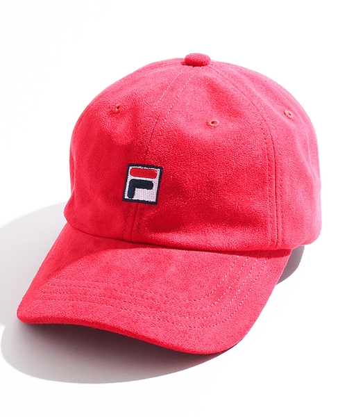FILA（フィラ）の「∴WEGO/FILA別注フェイクスエードローキャップ（キャップ・メンズ・ピンク/レッド/ブラック/グレー・FREE）」の9枚目の写真