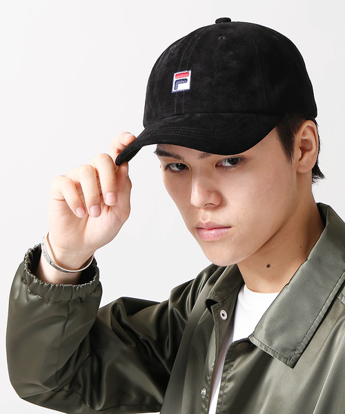 FILA（フィラ）の「∴WEGO/FILA別注フェイクスエードローキャップ（キャップ・メンズ・ピンク/レッド/ブラック/グレー・FREE）」の16枚目の写真