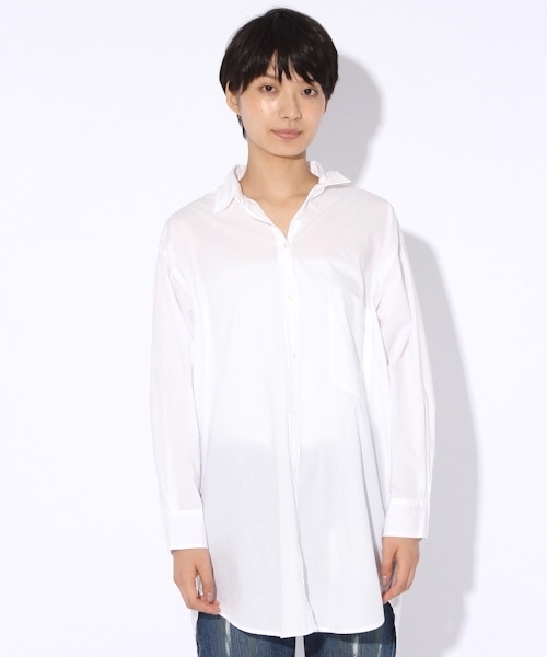 niko and...（ニコアンド）の「マーセBIGLONGシャツ【niko and ...】（シャツ/ブラウス・レディース・オリーブ/ブルー/マスタード/ホワイト・MEDIUM/LARGE）」の21枚目の写真