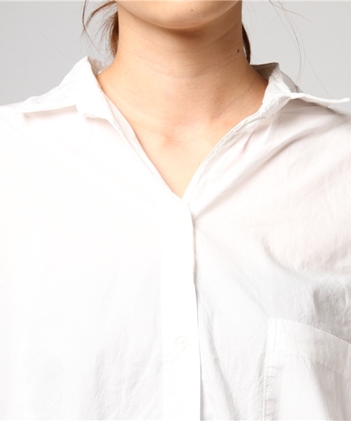 niko and...（ニコアンド）の「マーセBIGLONGシャツ【niko and ...】（シャツ/ブラウス・レディース・オリーブ/ブルー/マスタード/ホワイト・MEDIUM/LARGE）」の8枚目の写真