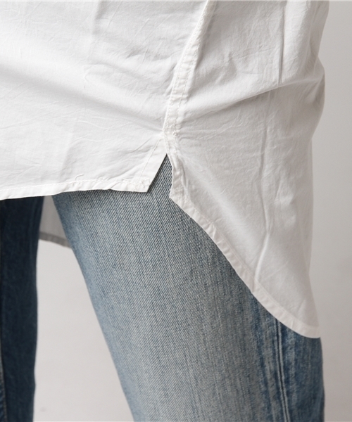 niko and...（ニコアンド）の「マーセBIGLONGシャツ【niko and ...】（シャツ/ブラウス・レディース・オリーブ/ブルー/マスタード/ホワイト・MEDIUM/LARGE）」の11枚目の写真