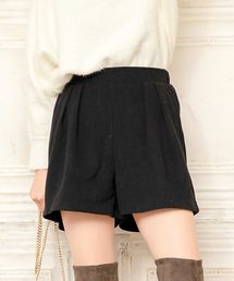 【レオパード柄・グレンチェック柄・無地】フェイクウールキュロットパンツ＊レディース/ボトムス/ショーパン[M1469]神戸レタス