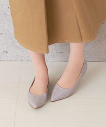 イイ女ポインテッド ポインテッドトゥ エナメル ぺたんこ パンプス
