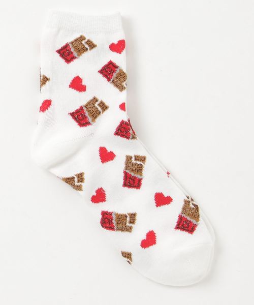 Wego ウィゴー の Wego チョコレート柄ソックス ソックス 靴下 Wear