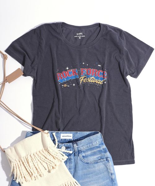 SHIPS（シップス）の「プリントTee◇（Tシャツ/カットソー・レディース・ブラック/ブラック系その他/ブラック系その他2/ブラック系その他3・ONE SIZE）」の3枚目の写真