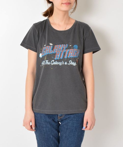 SHIPS（シップス）の「プリントTee◇（Tシャツ/カットソー・レディース・ブラック/ブラック系その他/ブラック系その他2/ブラック系その他3・ONE SIZE）」の11枚目の写真