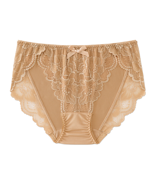 aimerfeel（エメフィール）の「カシュクールレース プレーンショーツ（ショーツ・レディース・ブラック/ダークネイビー/オフホワイト/パープル/チャコールグレー/ピンク/ナチュラル/サーモンピンク/ボルドー/サックスブルー/桜/グレイッシュブルー/アクア/バーガンディー/エメラルドブルー/コーラル/オレンジ/セージグリーン/バイオレット/ライトピンク/プラム/イエロー/ライトグリーン/ダークパープル/ブルー/ホワイト/ブラウン/マジェンタ/ベビーピンク/シルバーグレー/ライラック/クリアグリーン/スモークピンク/ターコイズブルー/レモンイエロー/ワイン/ダークグリーン系/ライトパープル/ピンクベージュ/サファリグリーン/ラベンダー/カーキ/ロイヤルブルー/シルバー/ブラックミックス/ピンク系その他/ブルー系その他/パープル系その他/シャーベット/サックスブルー系/パープル系その他2/杢グレー/ピンク系1・LARGE/MEDIUM/X-LARGE）」の9枚目の写真