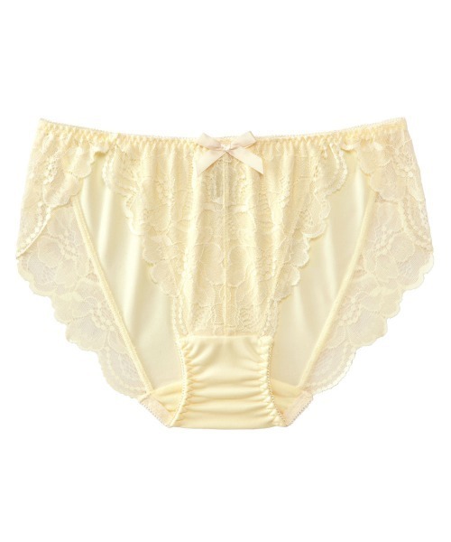 aimerfeel（エメフィール）の「カシュクールレース プレーンショーツ（ショーツ・レディース・ブラック/ダークネイビー/オフホワイト/パープル/チャコールグレー/ピンク/ナチュラル/サーモンピンク/ボルドー/サックスブルー/桜/グレイッシュブルー/アクア/バーガンディー/エメラルドブルー/コーラル/オレンジ/セージグリーン/バイオレット/ライトピンク/プラム/イエロー/ライトグリーン/ダークパープル/ブルー/ホワイト/ブラウン/マジェンタ/ベビーピンク/シルバーグレー/ライラック/クリアグリーン/スモークピンク/ターコイズブルー/レモンイエロー/ワイン/ダークグリーン系/ライトパープル/ピンクベージュ/サファリグリーン/ラベンダー/カーキ/ロイヤルブルー/シルバー/ブラックミックス/ピンク系その他/ブルー系その他/パープル系その他/シャーベット/サックスブルー系/パープル系その他2/杢グレー/ピンク系1・LARGE/MEDIUM/X-LARGE）」の3枚目の写真