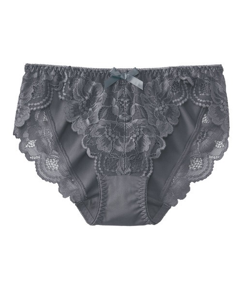 aimerfeel（エメフィール）の「カシュクールレース プレーンショーツ（ショーツ・レディース・ブラック/ダークネイビー/オフホワイト/パープル/チャコールグレー/ピンク/ナチュラル/サーモンピンク/ボルドー/サックスブルー/桜/グレイッシュブルー/アクア/バーガンディー/エメラルドブルー/コーラル/オレンジ/セージグリーン/バイオレット/ライトピンク/プラム/イエロー/ライトグリーン/ダークパープル/ブルー/ホワイト/ブラウン/マジェンタ/ベビーピンク/シルバーグレー/ライラック/クリアグリーン/スモークピンク/ターコイズブルー/レモンイエロー/ワイン/ダークグリーン系/ライトパープル/ピンクベージュ/サファリグリーン/ラベンダー/カーキ/ロイヤルブルー/シルバー/ブラックミックス/ピンク系その他/ブルー系その他/パープル系その他/シャーベット/サックスブルー系/パープル系その他2/杢グレー/ピンク系1・LARGE/MEDIUM/X-LARGE）」の5枚目の写真