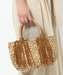 laboratory work | フリンジミニトート(かごバッグ)