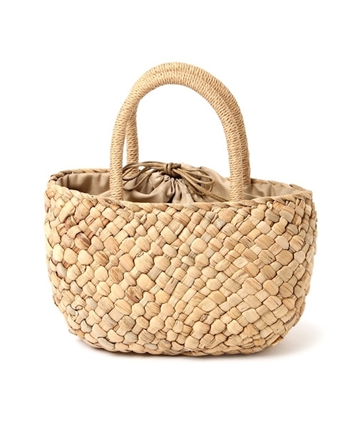 laboratory work(ラボラトリーワーク)の「フリンジミニトート(かごバッグ・レディース・ブラック/ブラウン・フリー)」の9枚目の写真