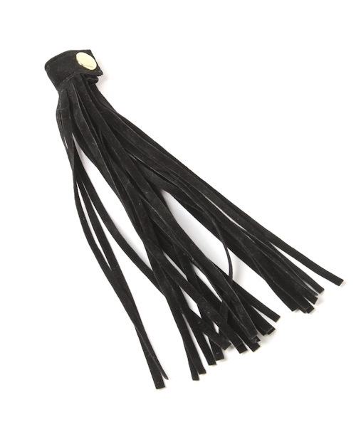 laboratory work(ラボラトリーワーク)の「フリンジミニトート(かごバッグ・レディース・ブラック/ブラウン・フリー)」の8枚目の写真