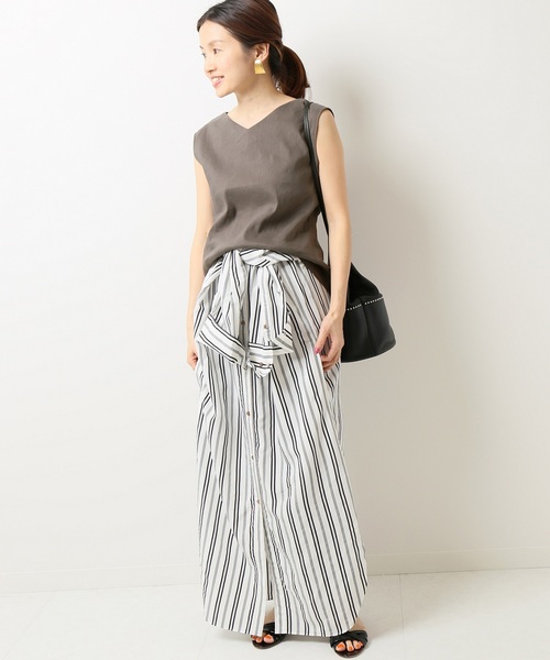 IENA（イエナ）の「アサ/VIS デザイントップス◆（シャツ/ブラウス・レディース・カーキ/ネイビー・FREE）」の3枚目の写真