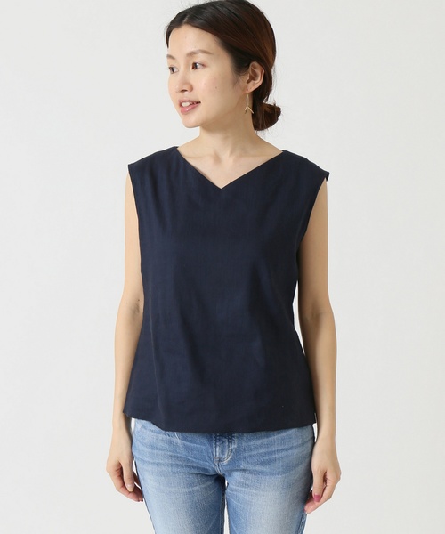IENA（イエナ）の「アサ/VIS デザイントップス◆（シャツ/ブラウス・レディース・カーキ/ネイビー・FREE）」の6枚目の写真