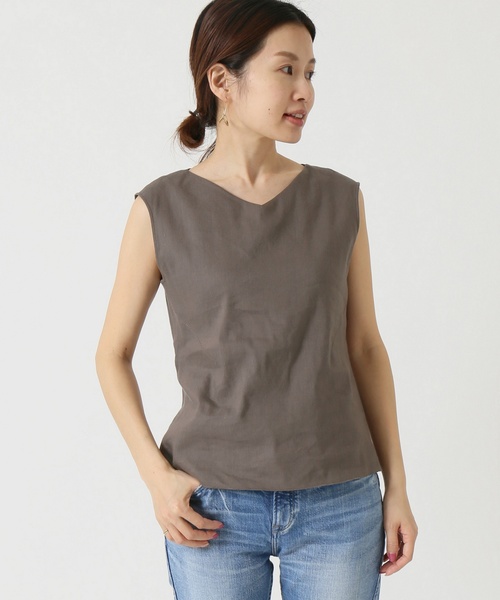 IENA（イエナ）の「アサ/VIS デザイントップス◆（シャツ/ブラウス・レディース・カーキ/ネイビー・FREE）」の14枚目の写真